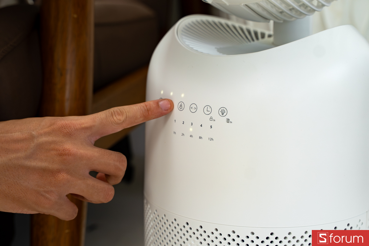 Ví trí phím cảm ứng trên Acerpure COOL C3