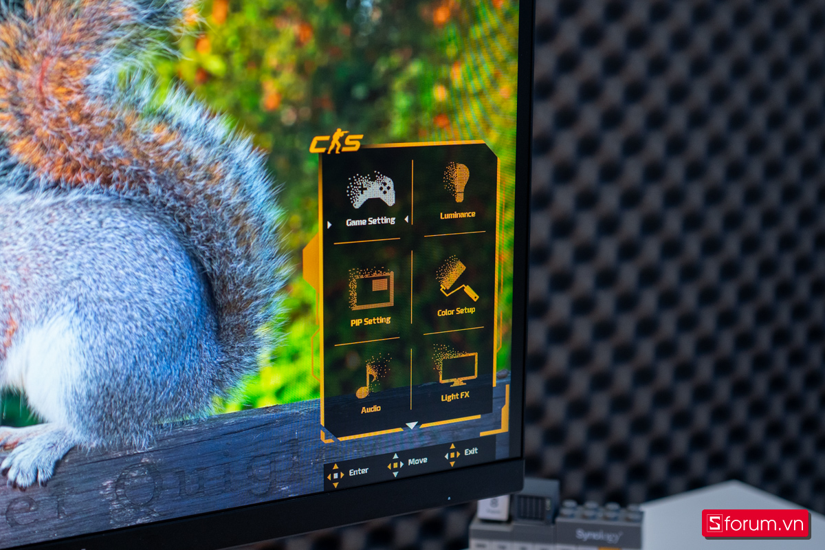 Menu OSD trên AOC AGON CS24A