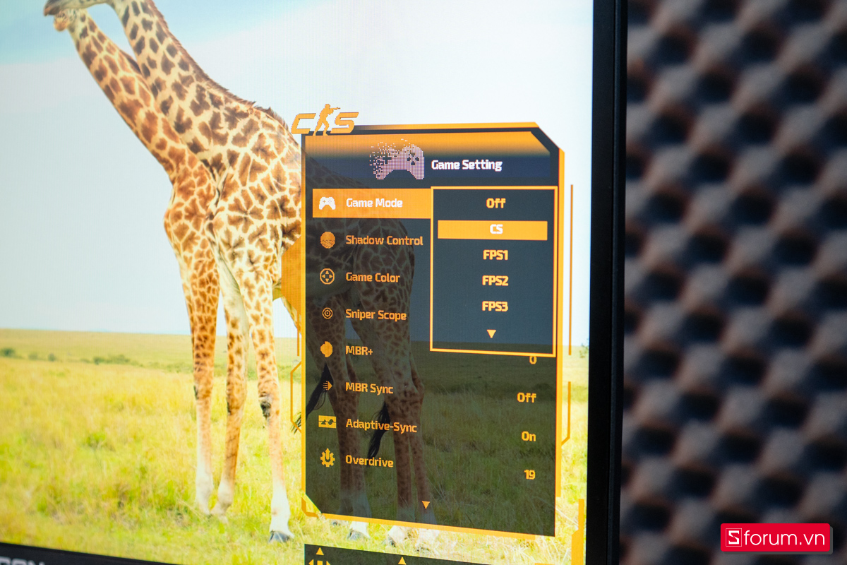 Game Mode trên AOC AGON CS24A