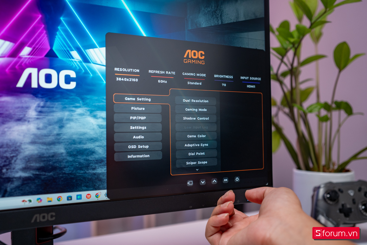 Thiết kế màn hình AOC U27G4