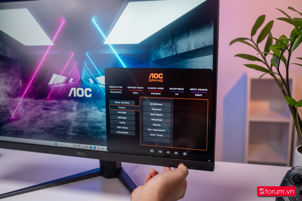 Thiết kế màn hình AOC U27G4