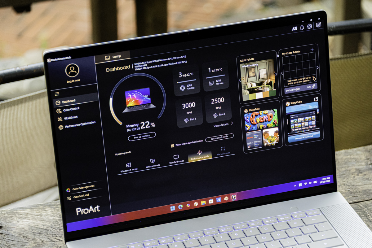 Làm việc trên ASUS ProArt P16