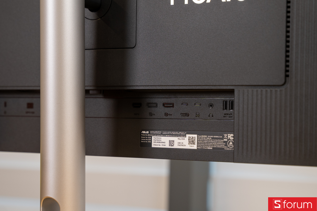 Cổng kết nối trên ASUS ProArt PA279CVD
