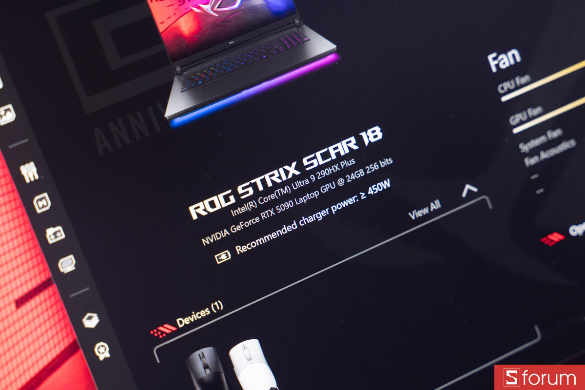 Thông số trên ROG Strix Scar 18 2026