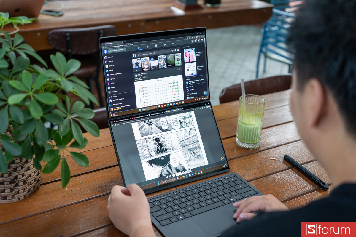 Làm việc trên ASUS ZenBook Duo 2026