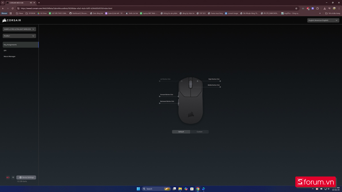 Corsair WEB HUB dành cho SABRE V2 PRO