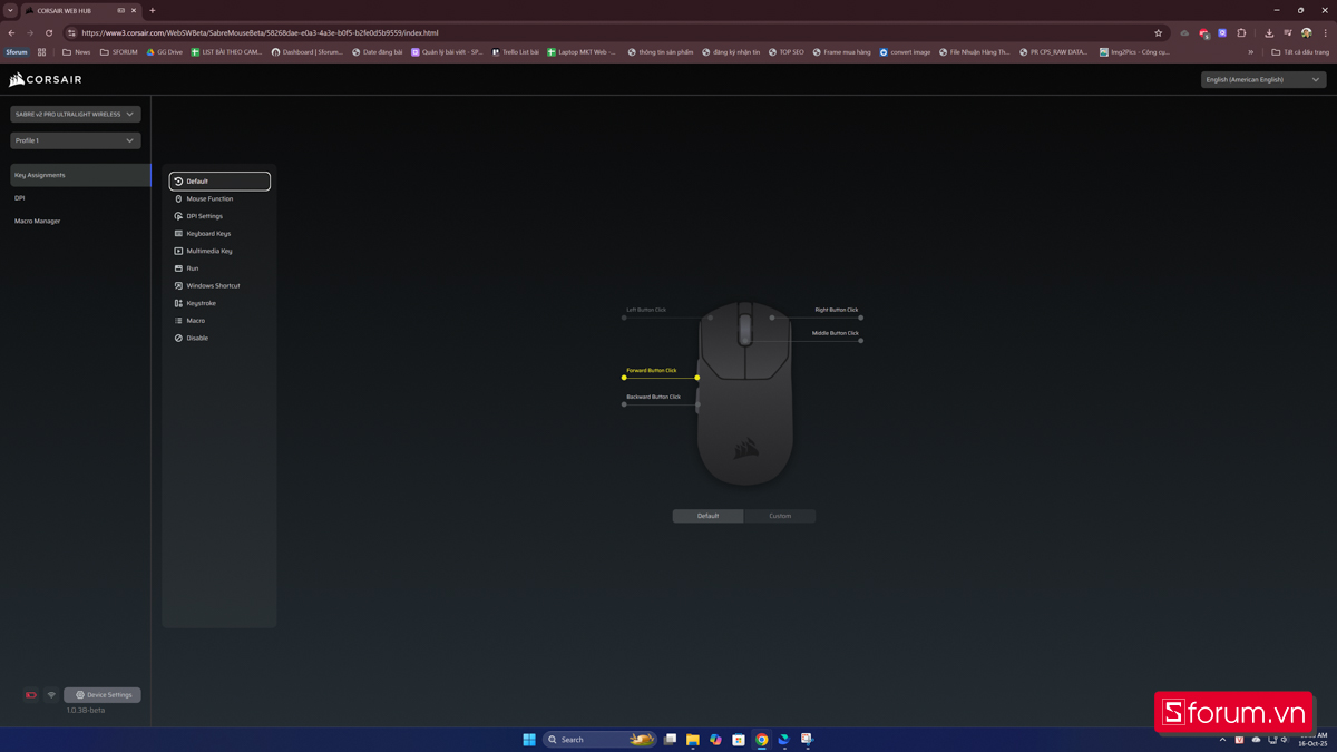 Corsair WEB HUB dành cho SABRE V2 PRO