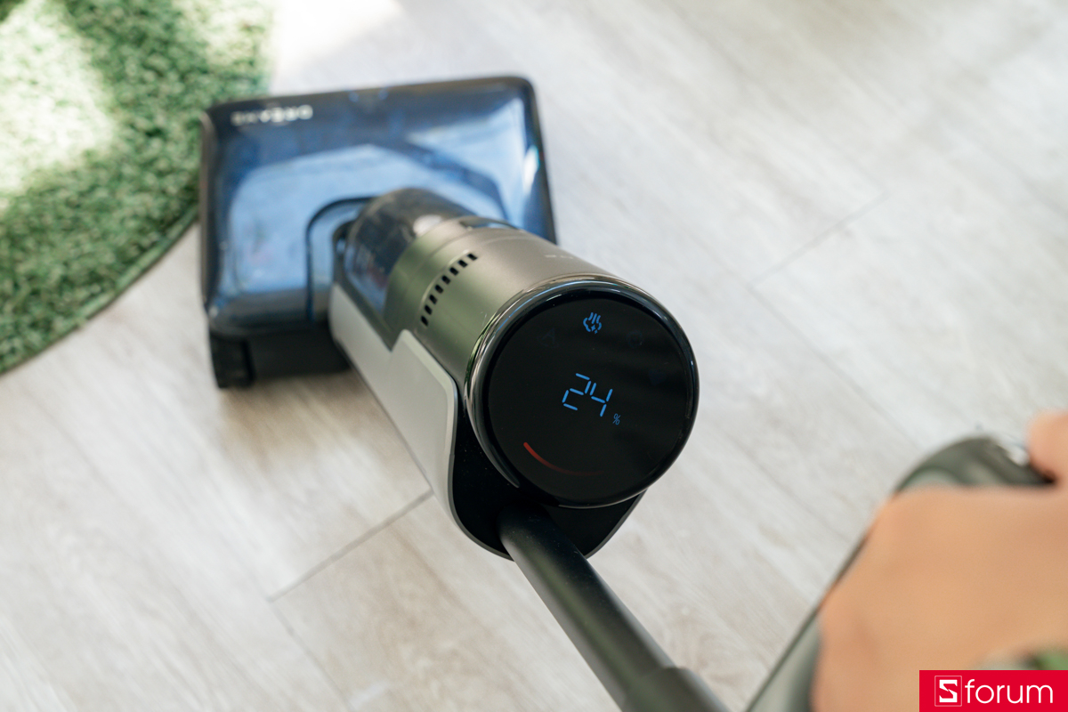 Màn hình hiển thị trên Dreame H16 Steam