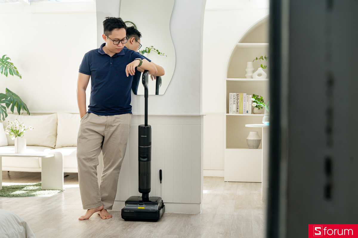 Khả năng tự vệ sinh trên Dreame H16 Steam