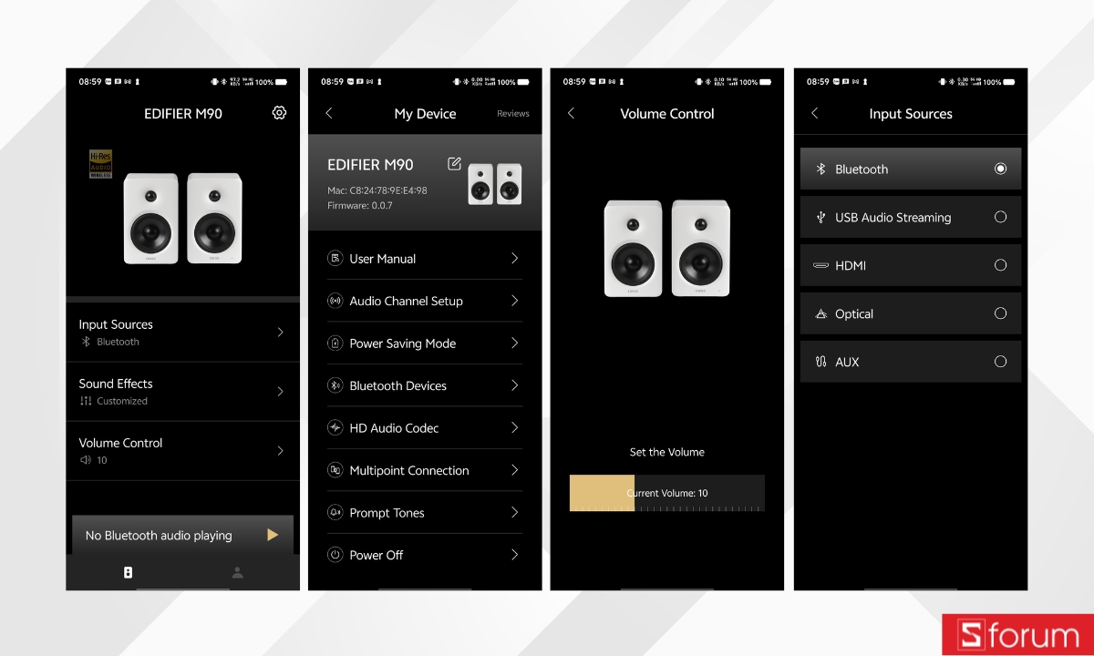 Thiết lập Edifier M90 trên Edifier Connex