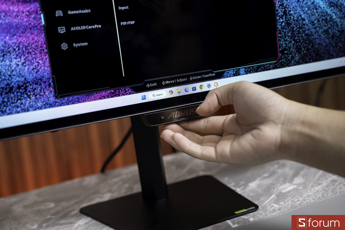 Menu thiết lập GIGABYTE AORUS ELITE FO27Q28G