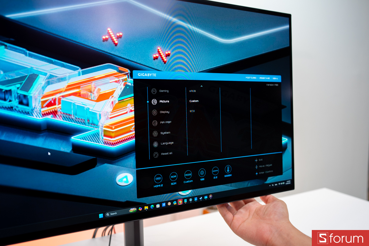 Thiết lập màu sắc trên Gigabyte MO27Q28G