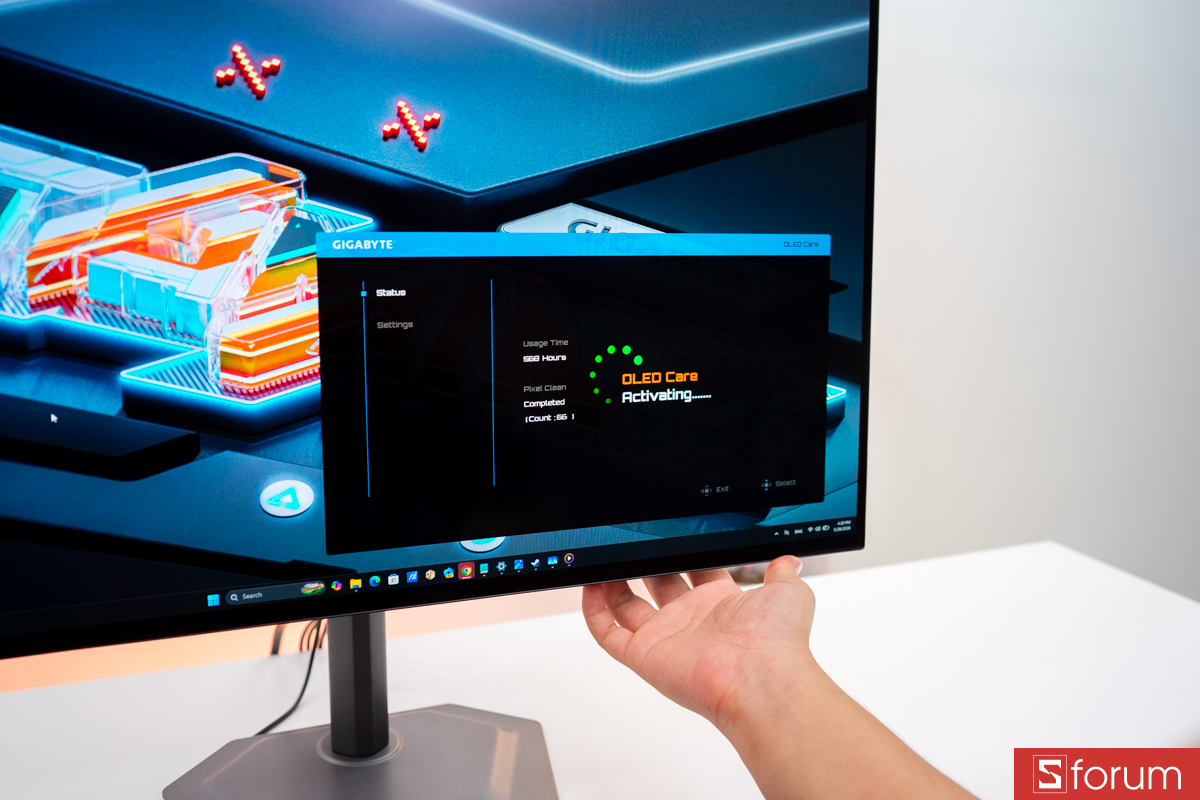 OLED Care trên Gigabyte MO27Q28G