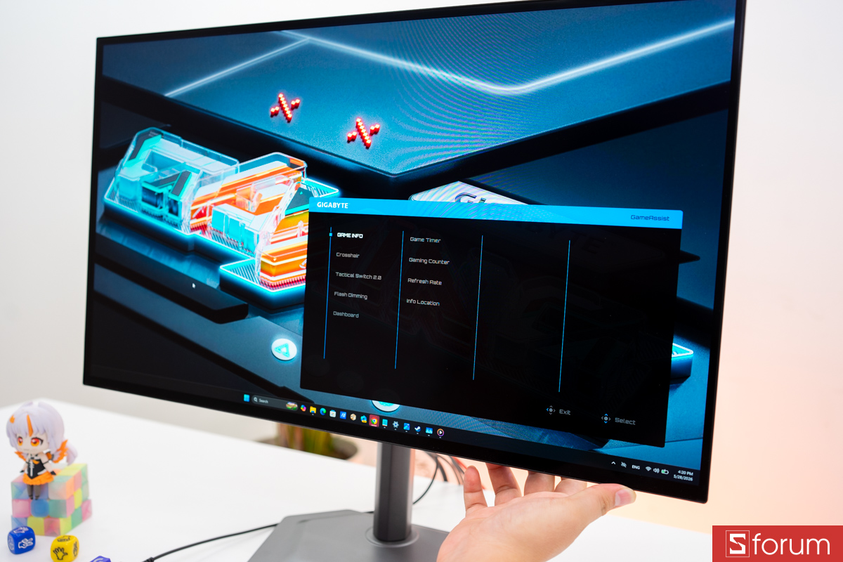 Các chức năng hỗ trợ gaming trên Gigabyte MO27Q28G