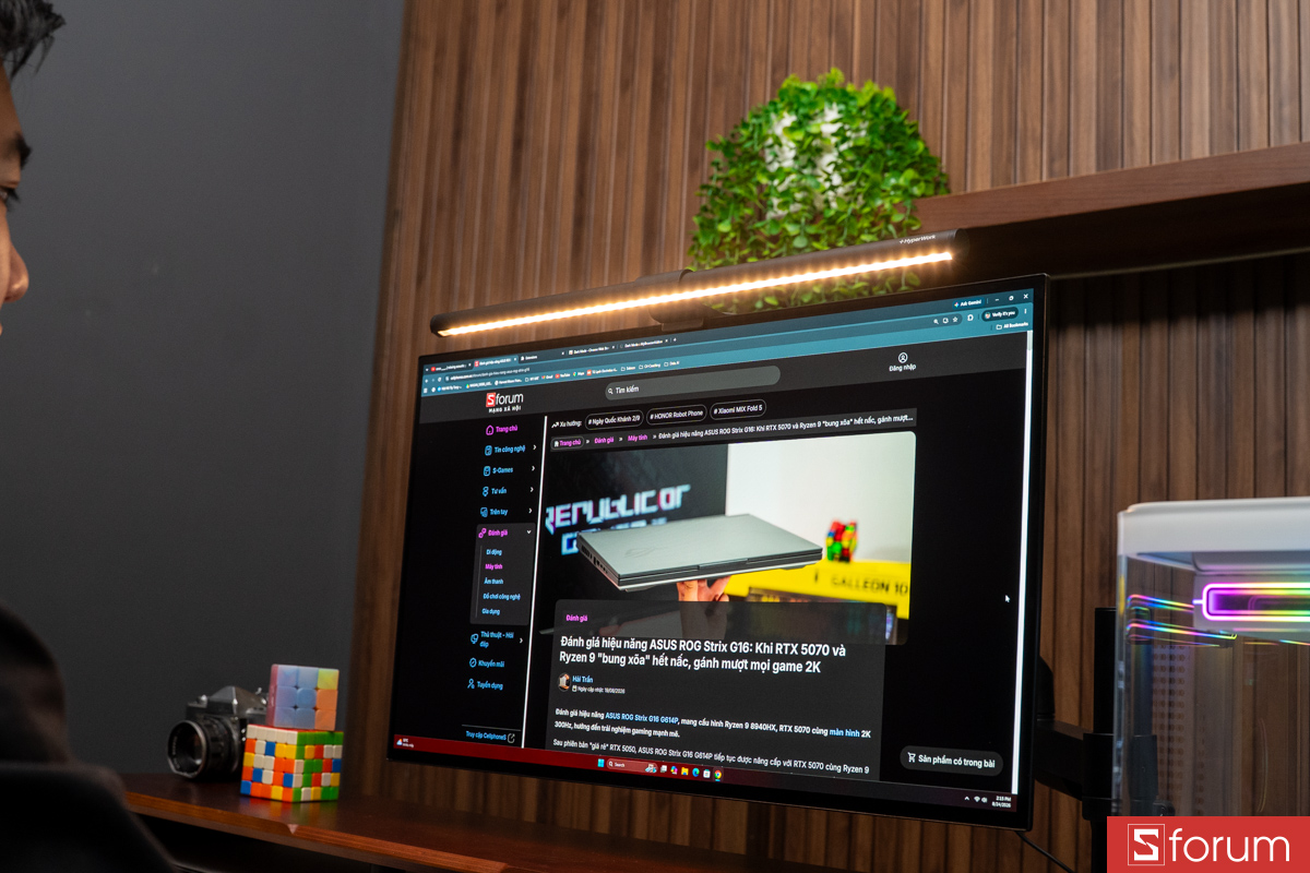 Trải nghiệm HyperWork Monitor Lightbar LB01