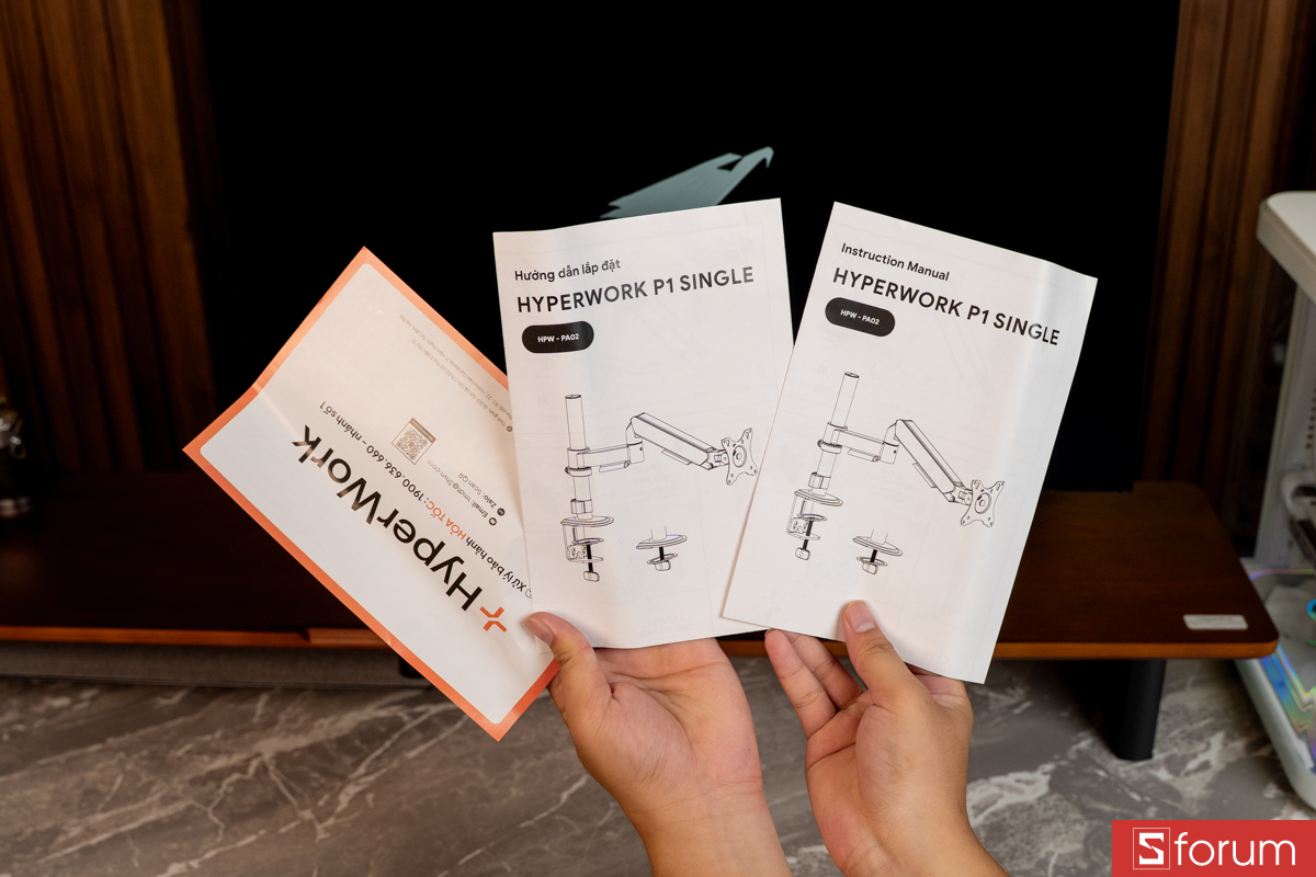 Toàn bộ phụ kiện HyperWork P1 Single