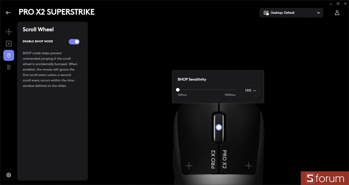 Phần mềm Logitech G Hub đi kèm