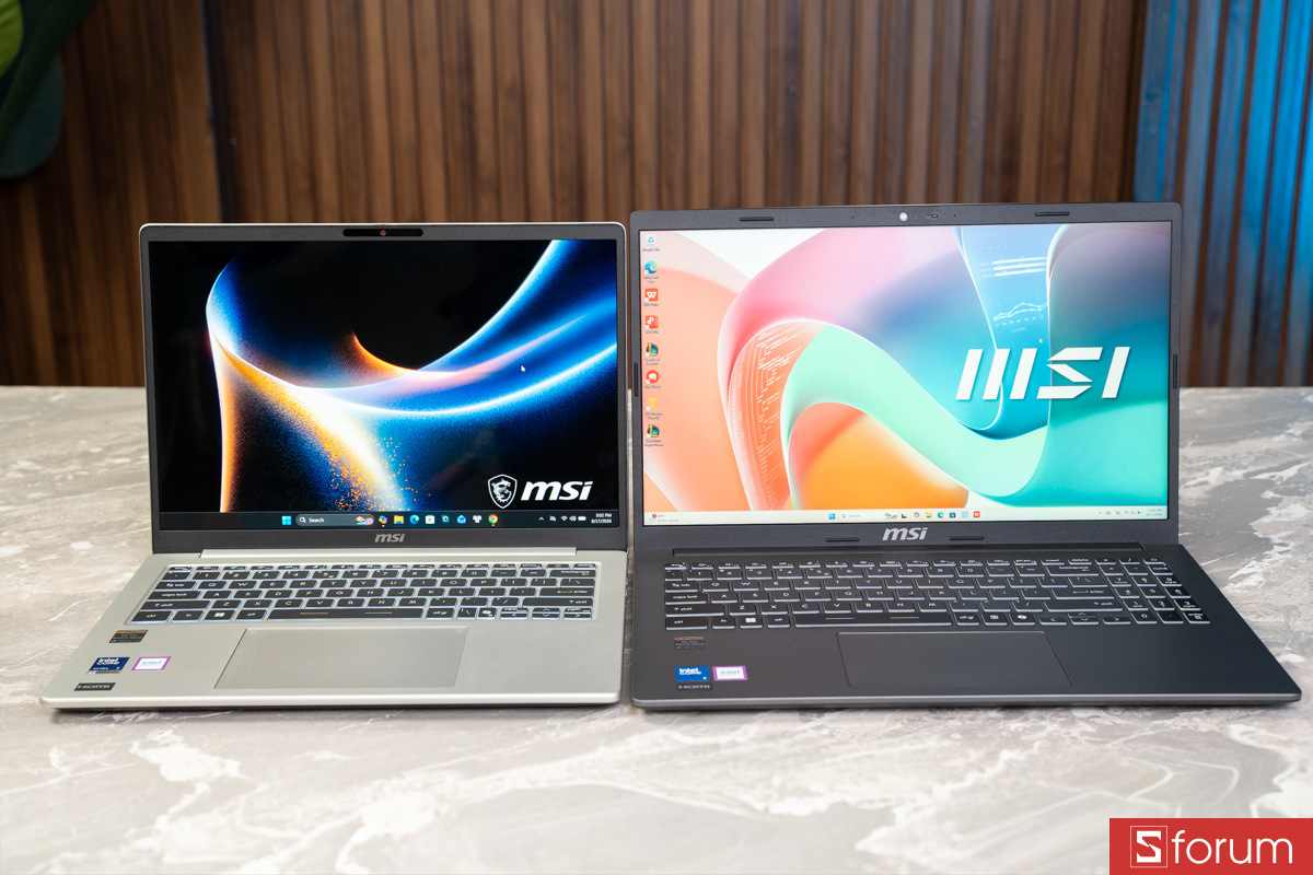 So sánh MSI Modern 14S AI+ với MSI Modern 14 trước