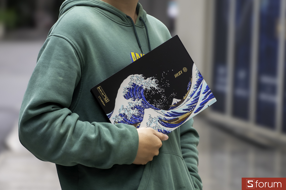 Thiết kế MSI Prestige 13 AI+ Ukiyoe Edition