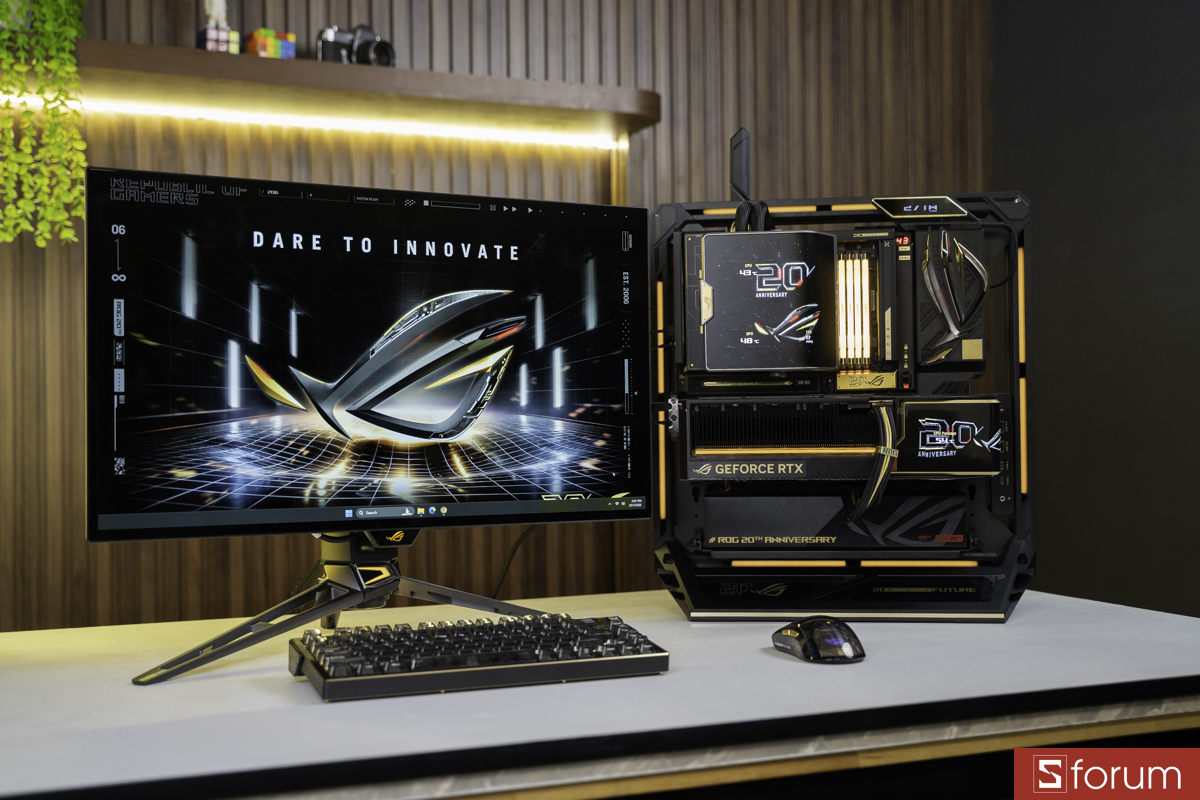 Ngoại hình PC ASUS ROG 20th ANNIVERSARY