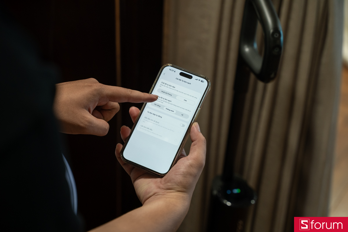 Thiết lập ngay trên app mà không cần đụng Roborock F25 Ace Pro