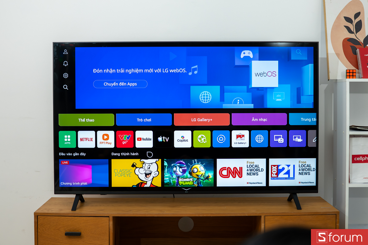 Hệ điều hành webOS trên SMART TIVI LG UHD 4K 65 INCH