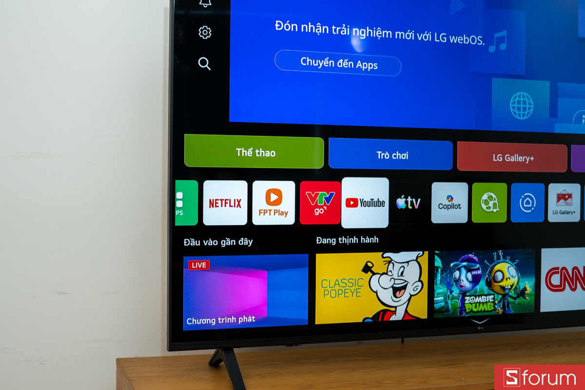 Hệ điều hành webOS trên SMART TIVI LG UHD 4K 65 INCH