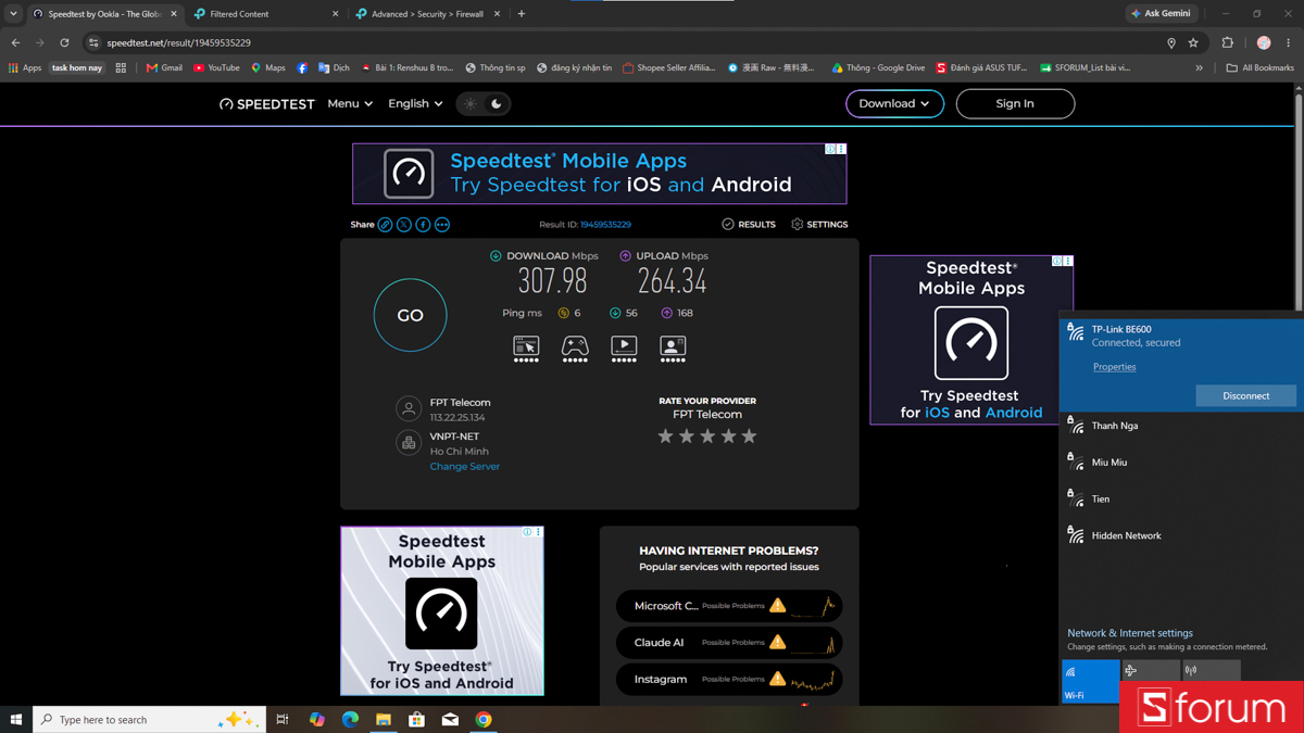 Tốc độ 2.4GHz trên TP-Link Archer TBE400UH