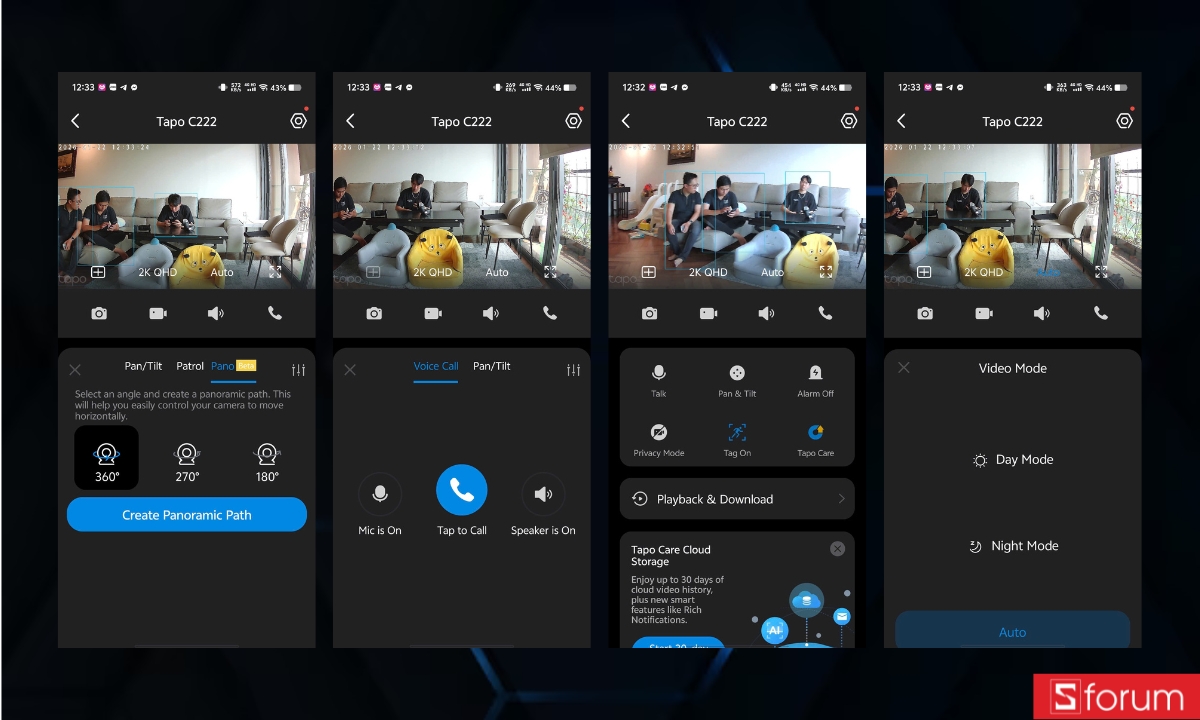 Điều khiển và thiết lập vị trí trong app TAPO