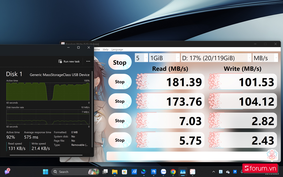 Hiệu năng đọc SD trên Tp-Link UA430D USB 3.0