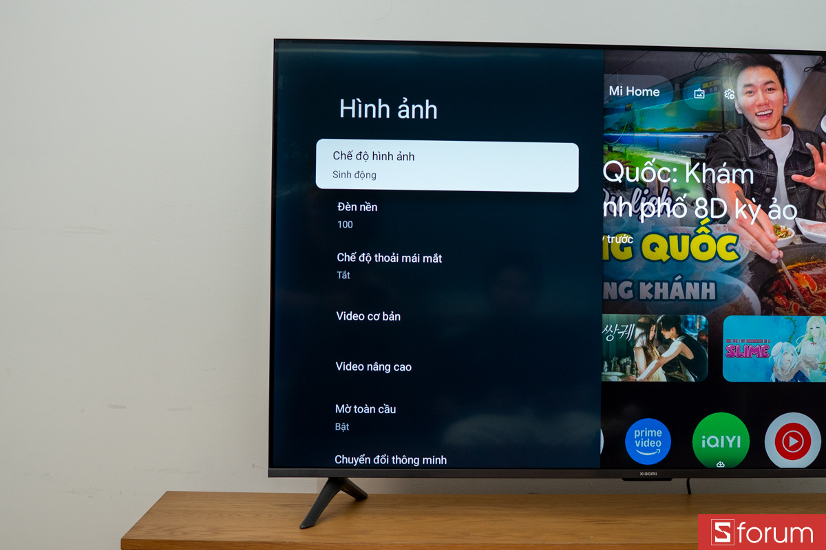 Thiết lập màu sắc Xiaomi A Pro 4K 55 inch QLED 2026