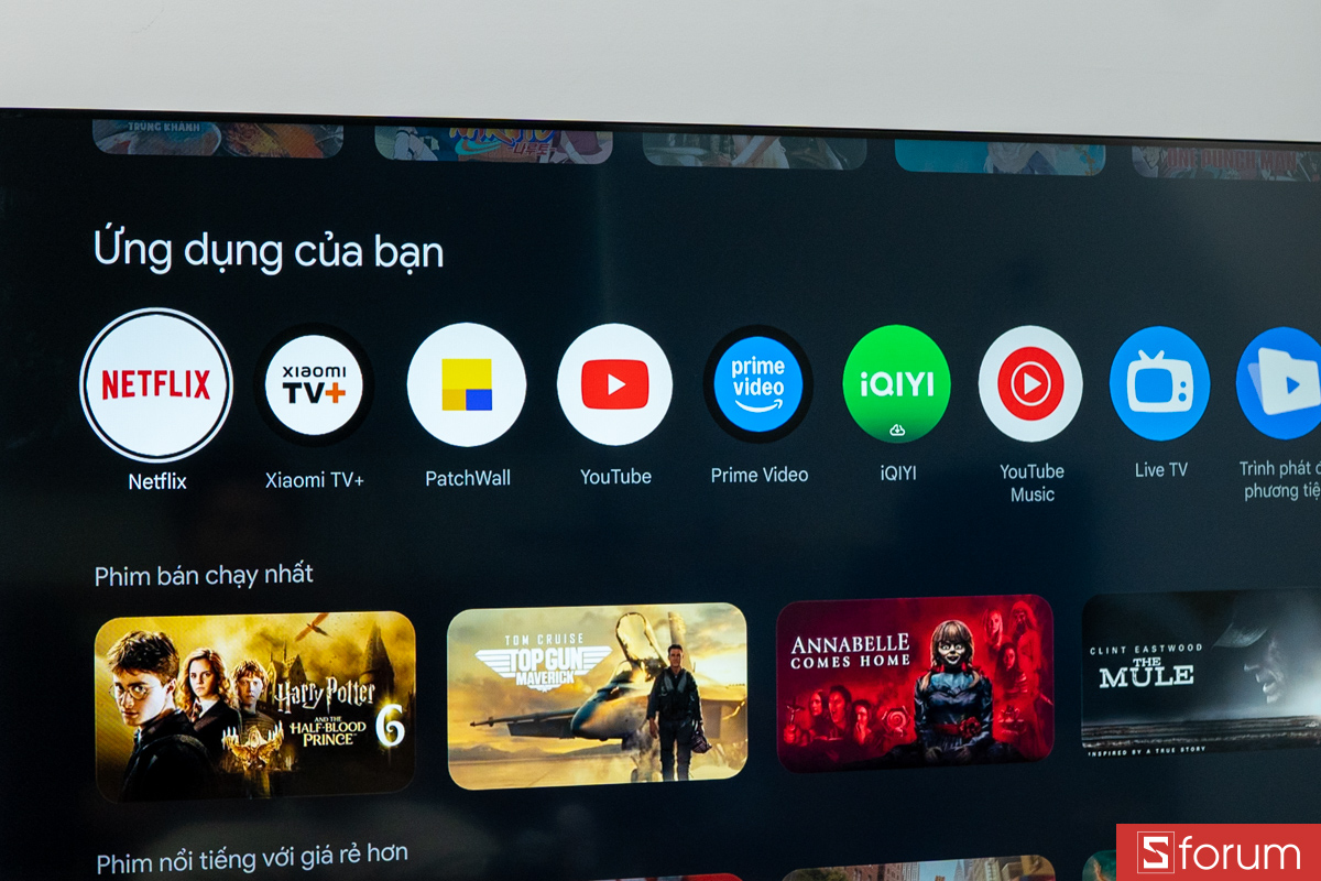 Giao diện Google TV trên Xiaomi A Pro 4K 55 inch QLED 2026
