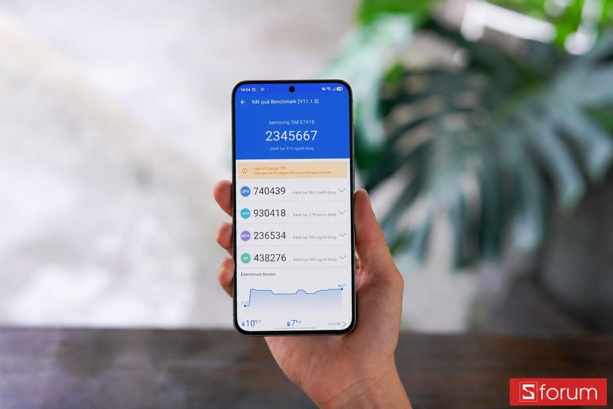 AnTuTu Galaxy S26 FE đạt bao nhiêu điểm
