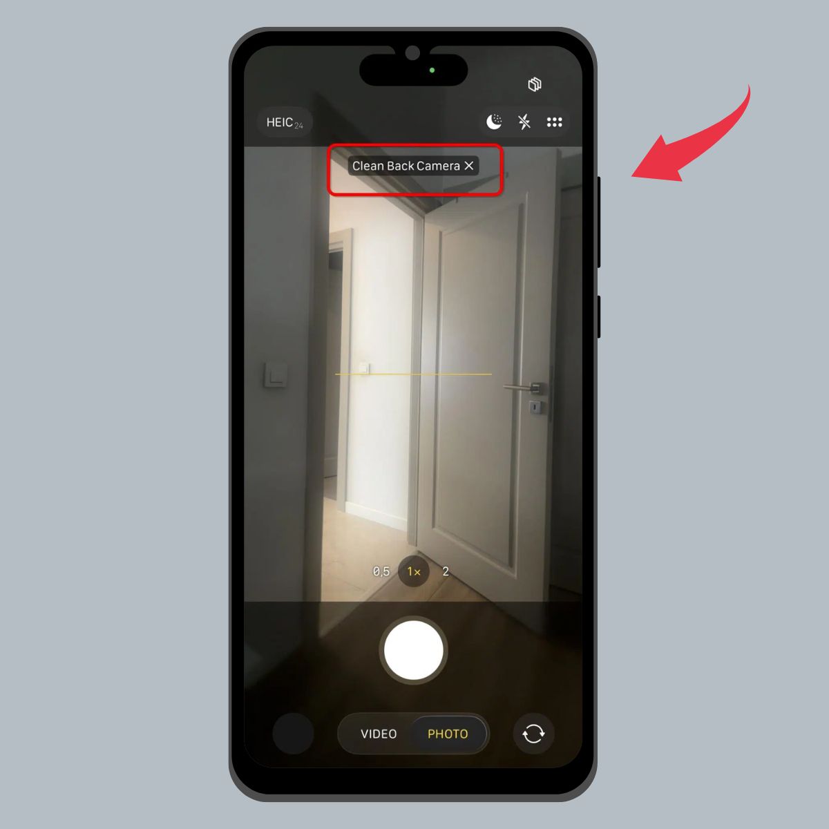 Cách bật thông báo làm sạch camera iPhone - Bước 2