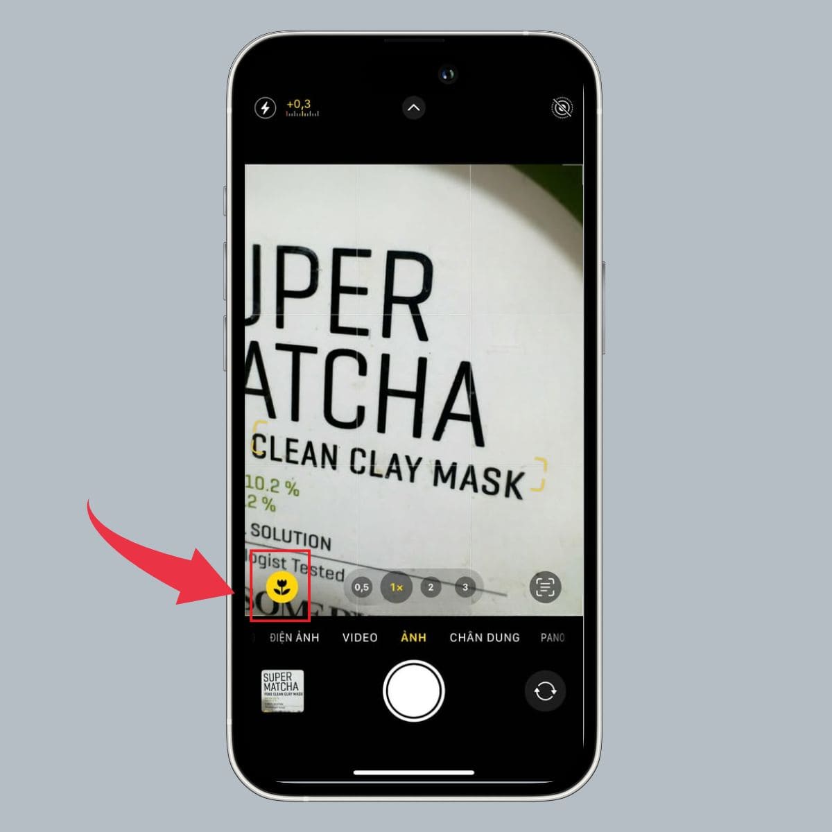 Kiểm tra chế độ Macro khi chụp