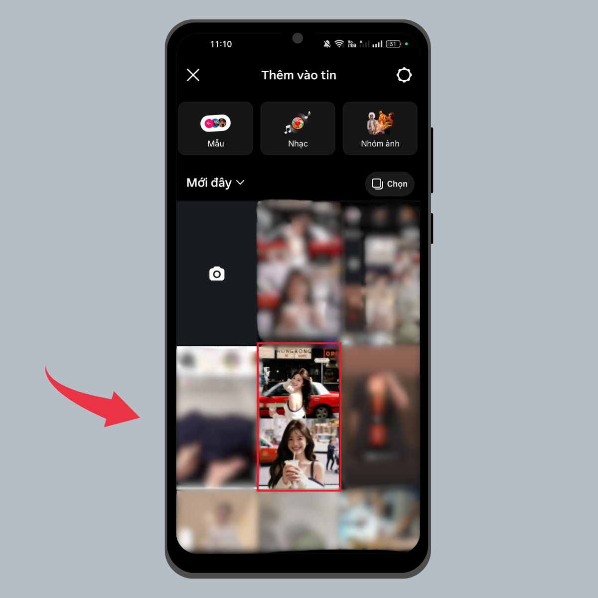 Cách chỉnh ảnh hiệu ứng Flash trên Instagram - Bước 1