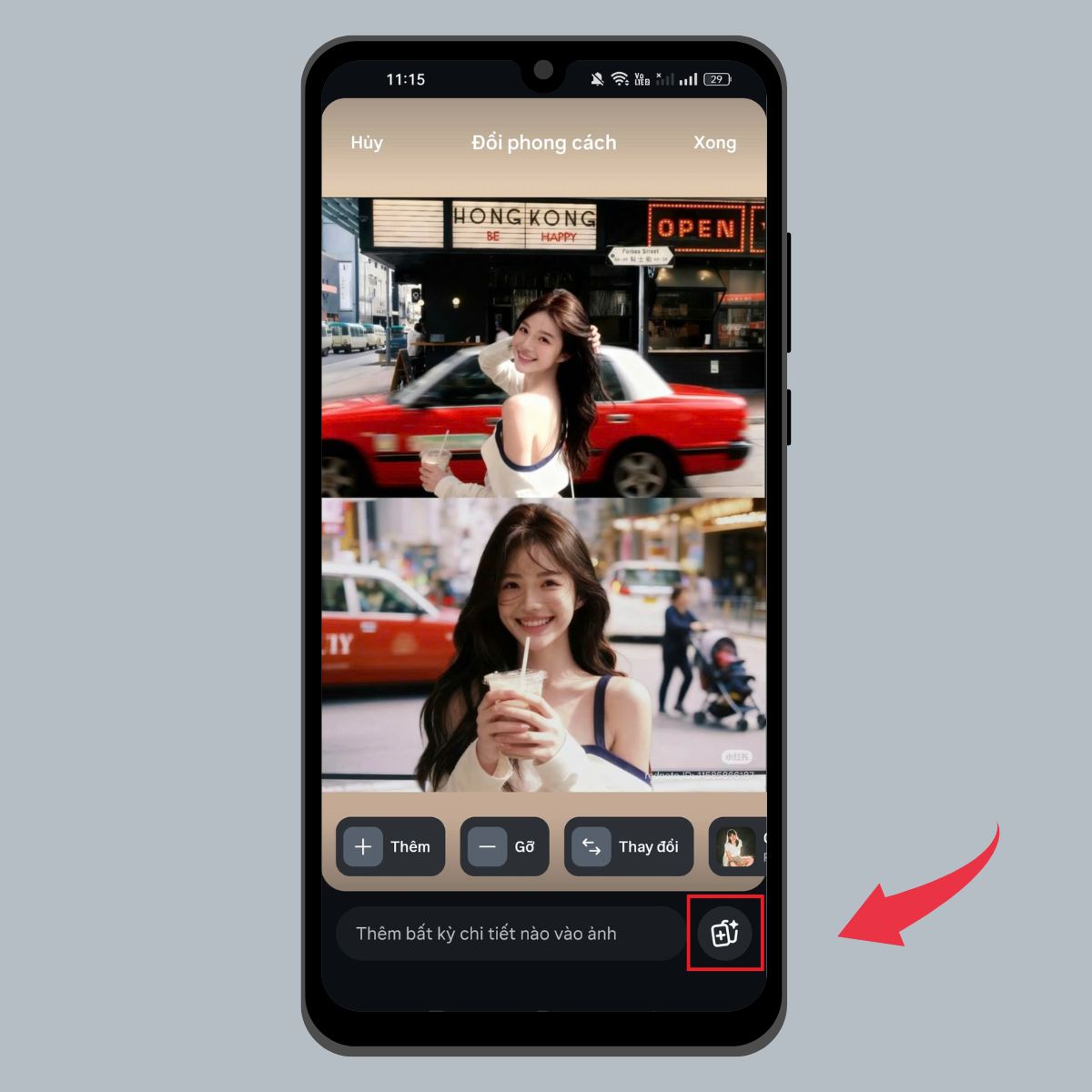 Cách chỉnh ảnh hiệu ứng Flash trên Instagram - Bước 3
