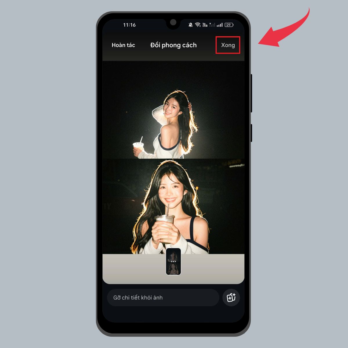 Cách chỉnh ảnh hiệu ứng Flash trên Instagram - Bước 5