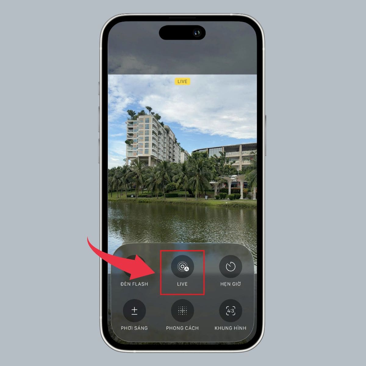 Cách chỉnh camera iPhone 17 Pro Max với Live Photo - bước 2