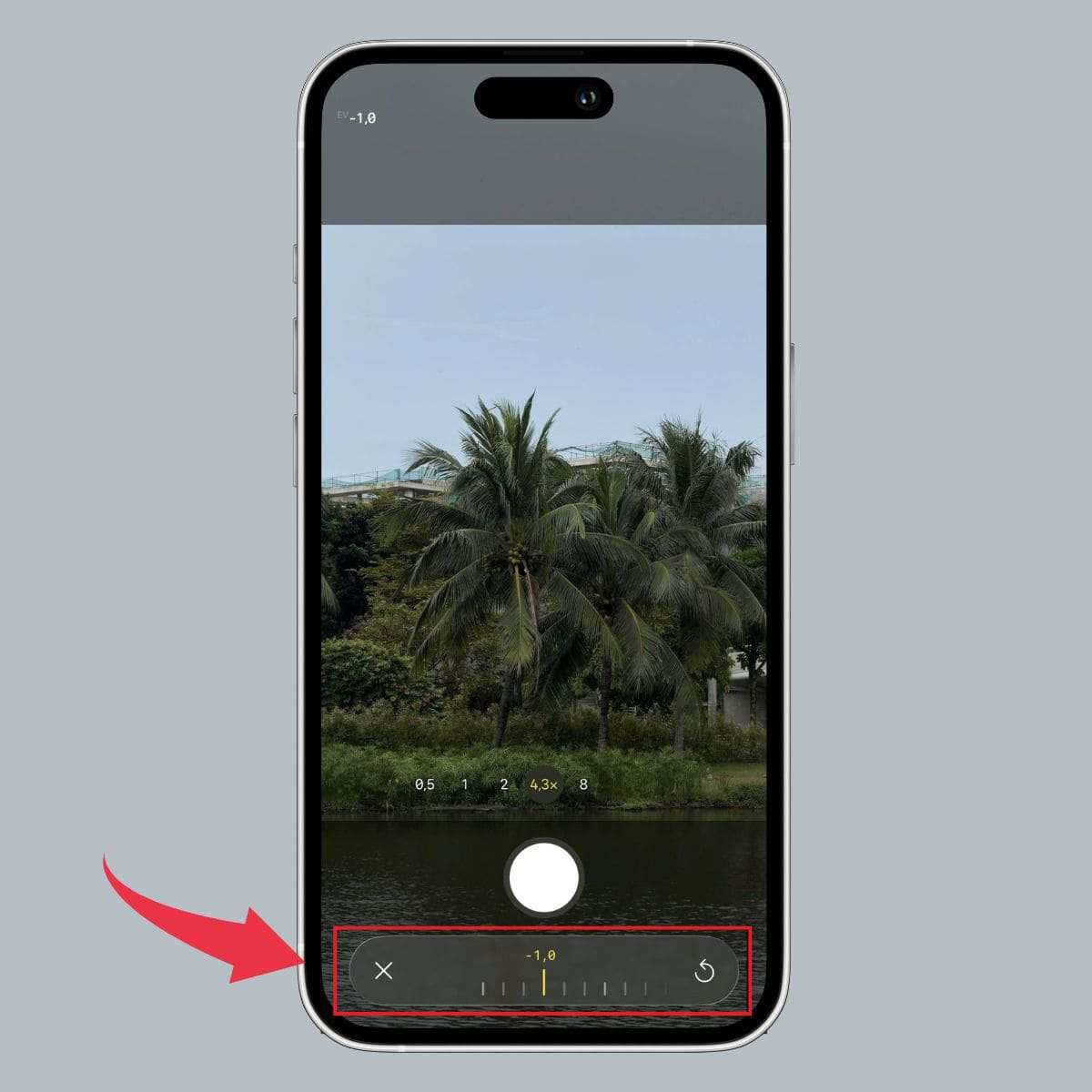 Cách chỉnh camera iPhone 17 Pro Max với tính năng Phơi sáng - bước 2