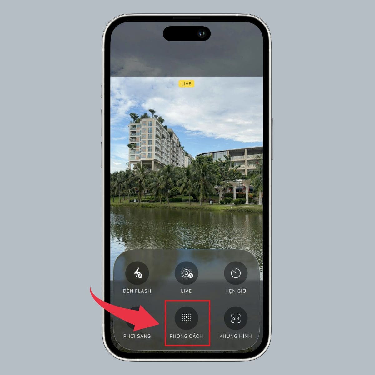 Cách chỉnh camera iPhone 17 Pro Max với tính năng Phong cách - bước 2