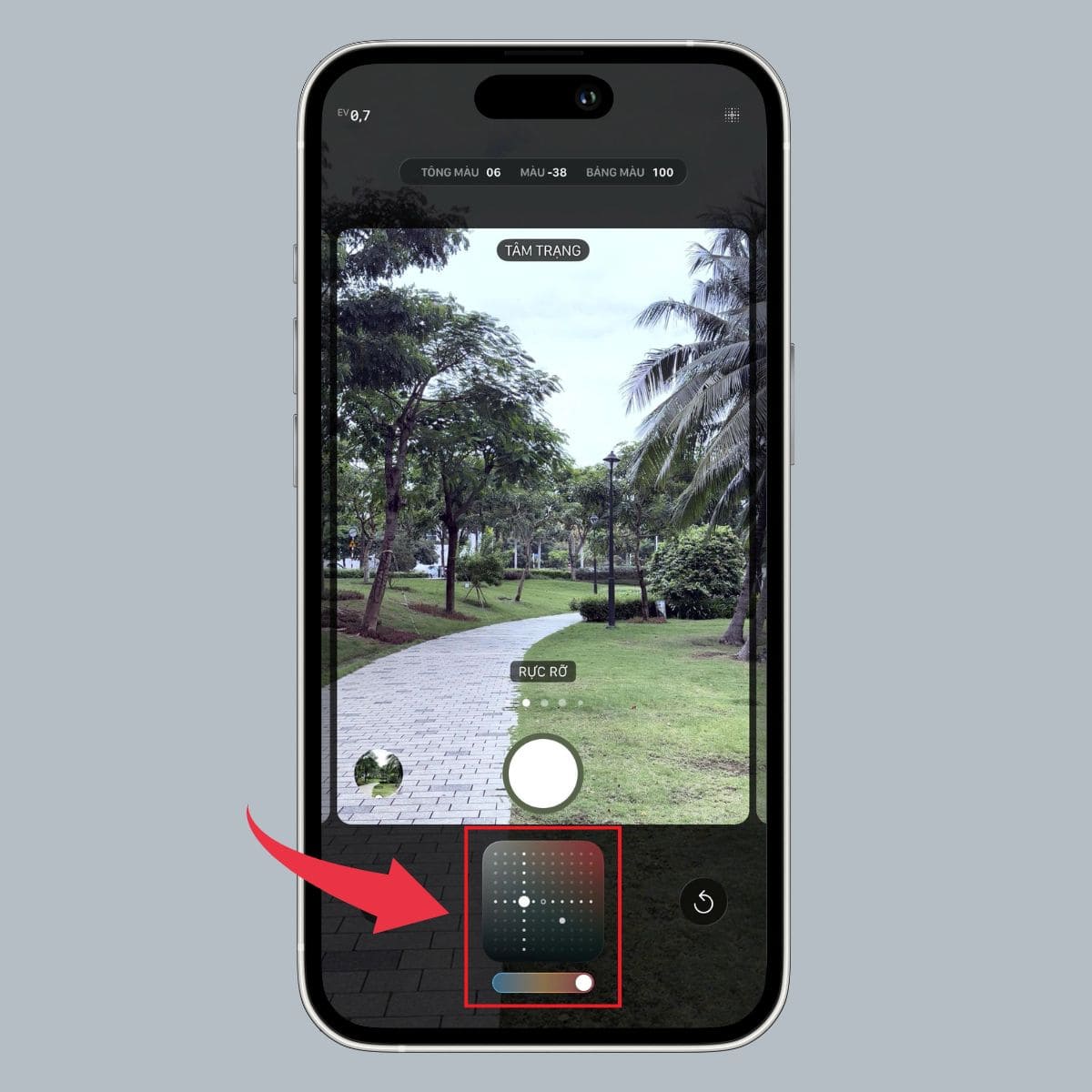 Cách chỉnh camera iPhone 17 Pro Max với tính năng Phong cách - bước 2