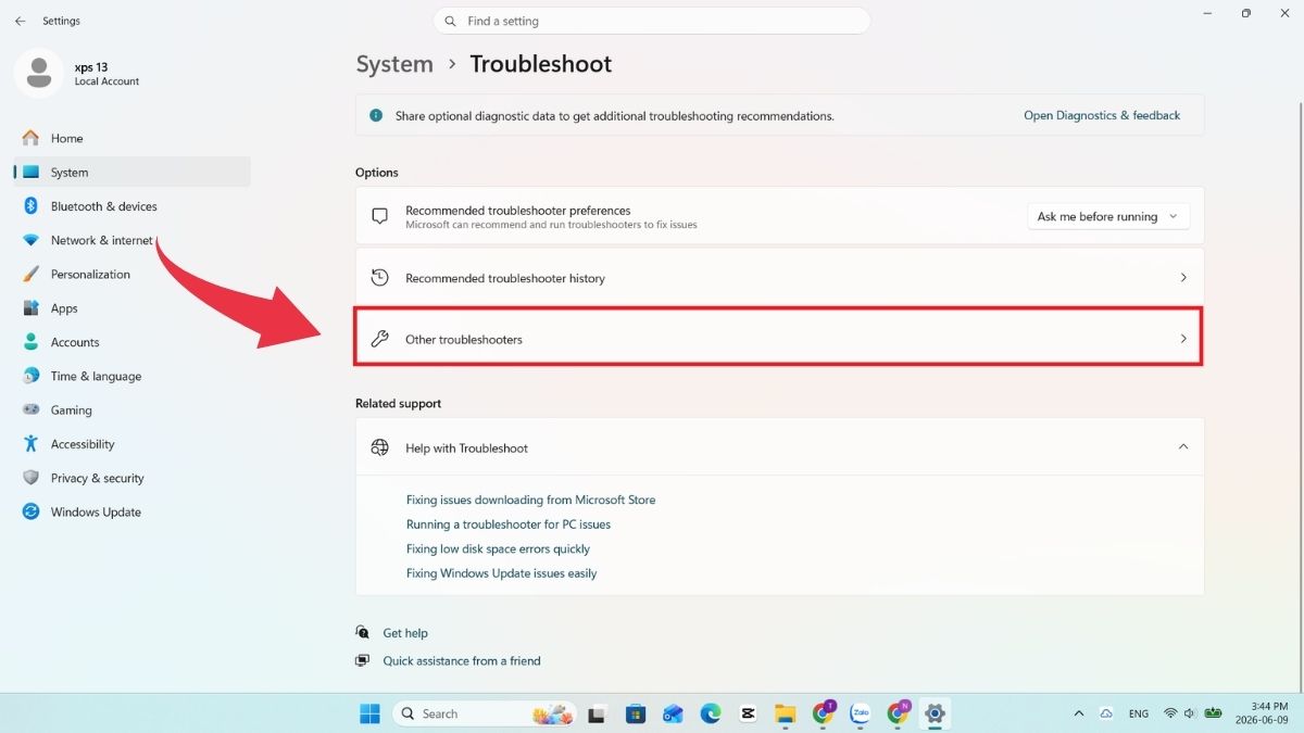Cách chỉnh camera laptop bị ngược - Sử dụng Windows Troubleshooter - Bước 2