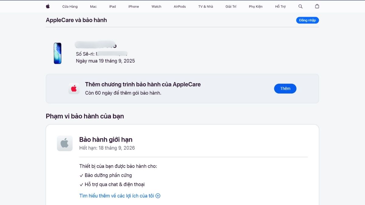 Cách kiểm tra iPhone 17 Pro Max chính hãng bằng số Seri 