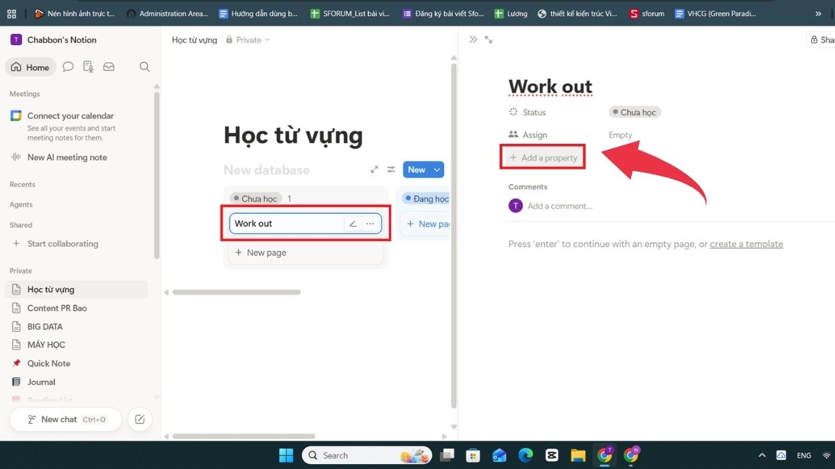 Cách sử dụng Notion để học từ vựng bằng flashcard - Bước 4