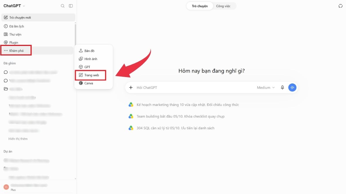 Cách tạo website trên ChatGPT - Bước 1