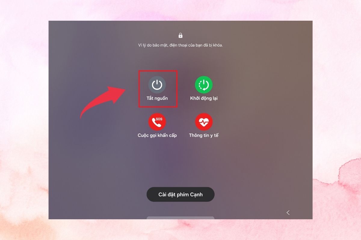 Cách tắt nguồn Galaxy Z Fold 8 bằng bảng điều khiển nhanh - Bước 3