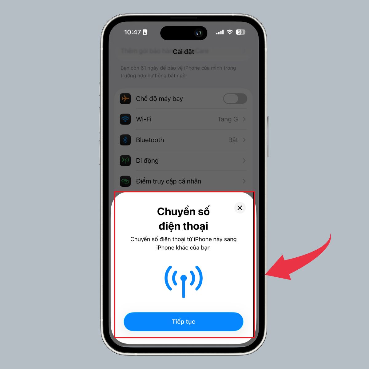 Cách thêm eSIM iPhone 17 Pro Max từ iPhone cũ sang iPhone mới - xác nhận trên iPhone