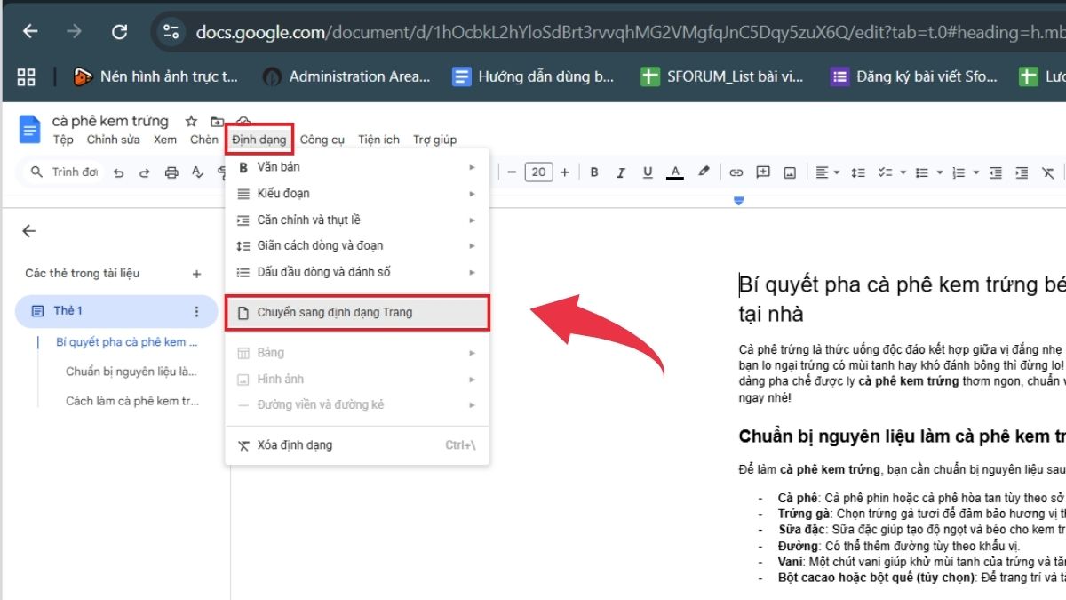 Cách thêm Watermark vào Google Docs bằng hình ảnh - Bước 1