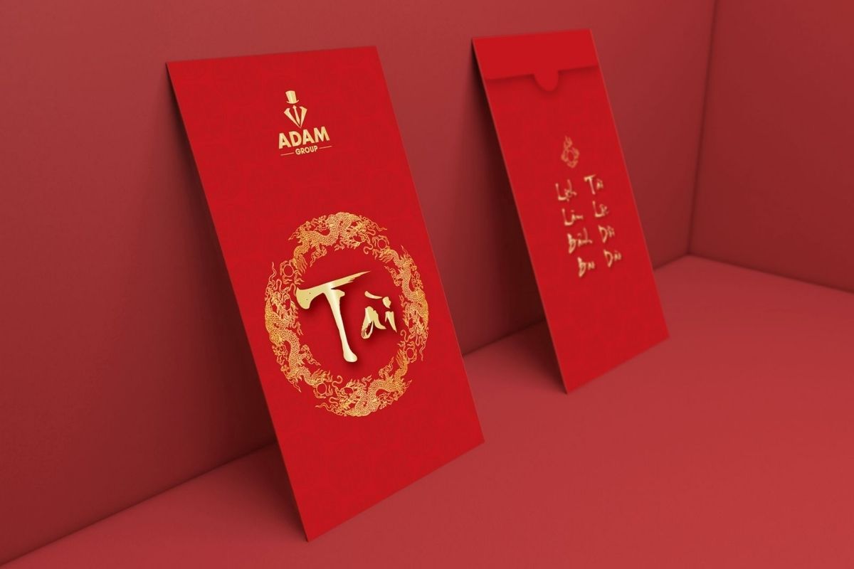 cách thiết kế bao lì xì bằng AI Gemini cho doanh nghiệp